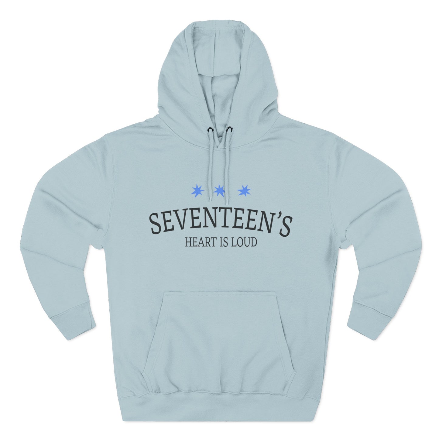 Blue Star Cluster Three-Panel Fleece Hoodie - snazzymerch