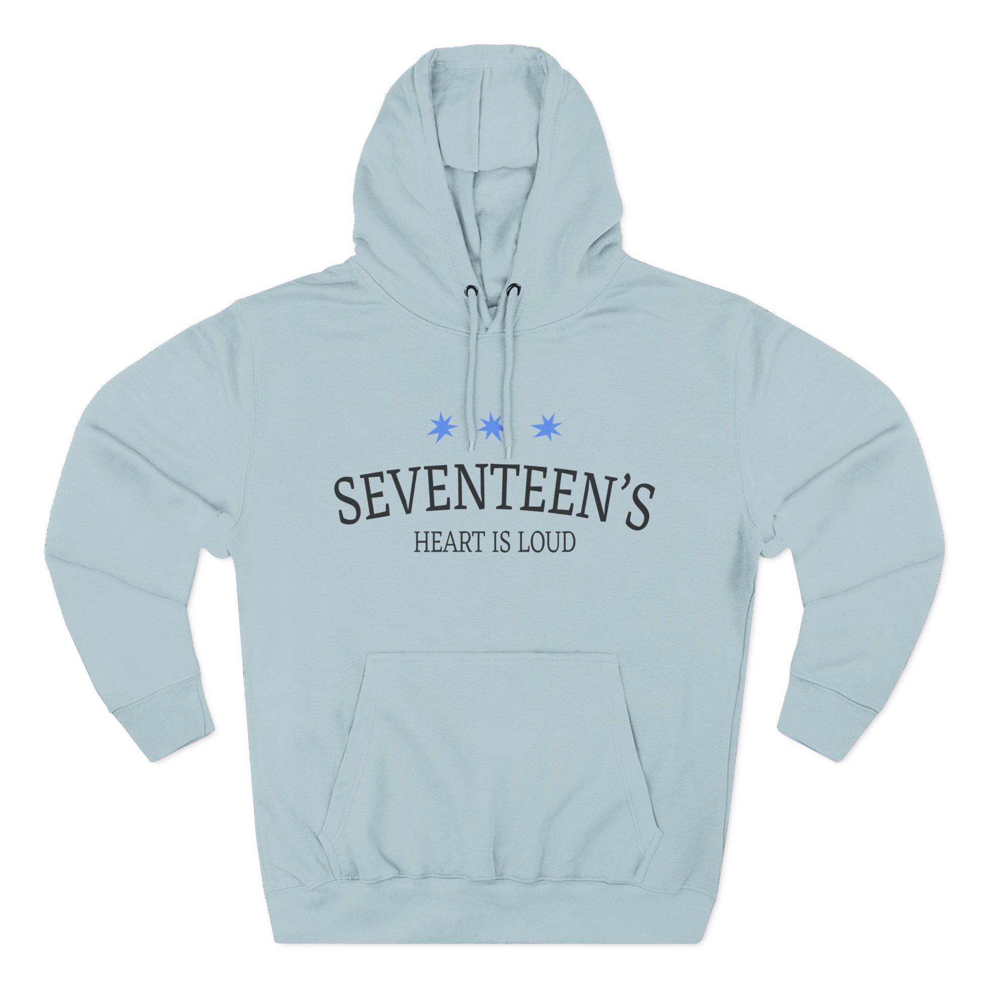 Blue Star Cluster Three-Panel Fleece Hoodie - snazzymerch