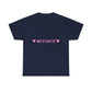 Pink Heart Bold Letter Unisex Heavy Cotton Tee - snazzymerch