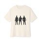 Trendy Black Unisex Oversized Boxy Tee - snazzymerch