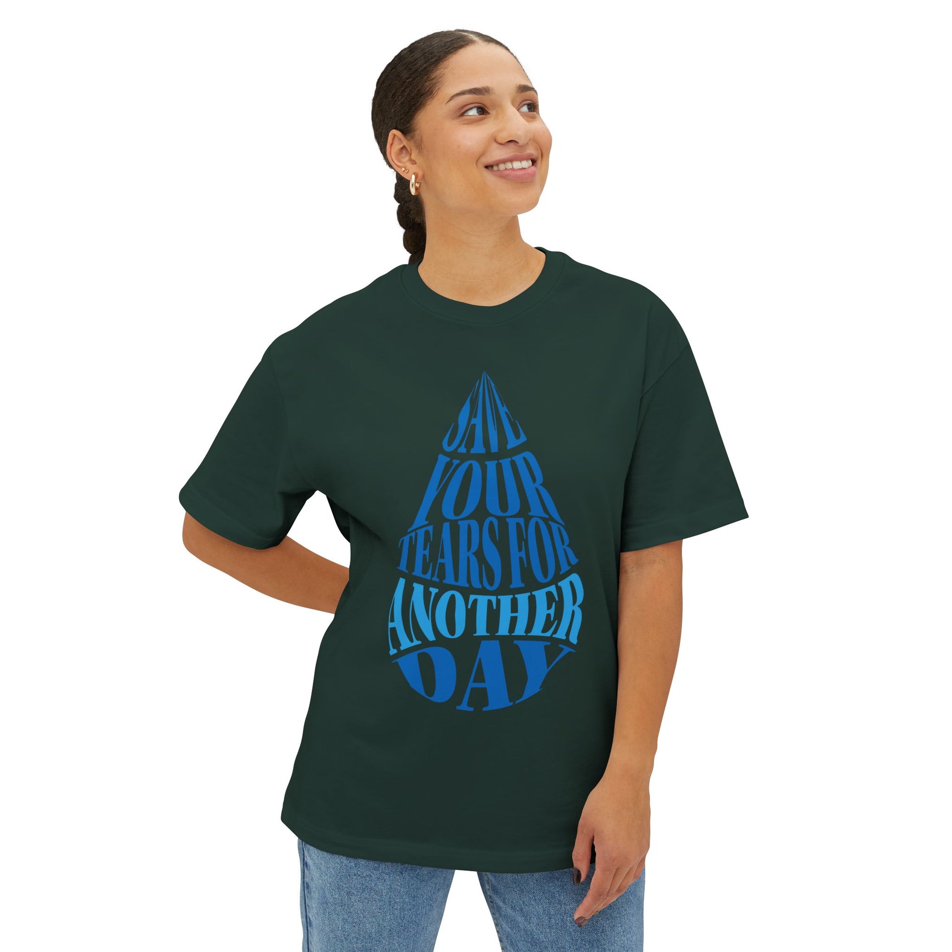 Tears of Tomorrow Unisex Oversized Boxy Tee - snazzymerch