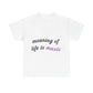 Feel the Music Vibe Unisex Heavy cotton tee Printify