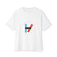 Circle Flame Unisex Oversized Boxy Tee - snazzymerch