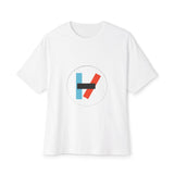 Circle Flame Unisex Oversized Boxy Tee - snazzymerch
