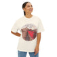 Hand-Drawn Desert Unisex Oversized Boxy Tee - snazzymerch