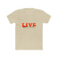 Retro Live Lettering Print Unisex Cotton Tee - snazzymerch