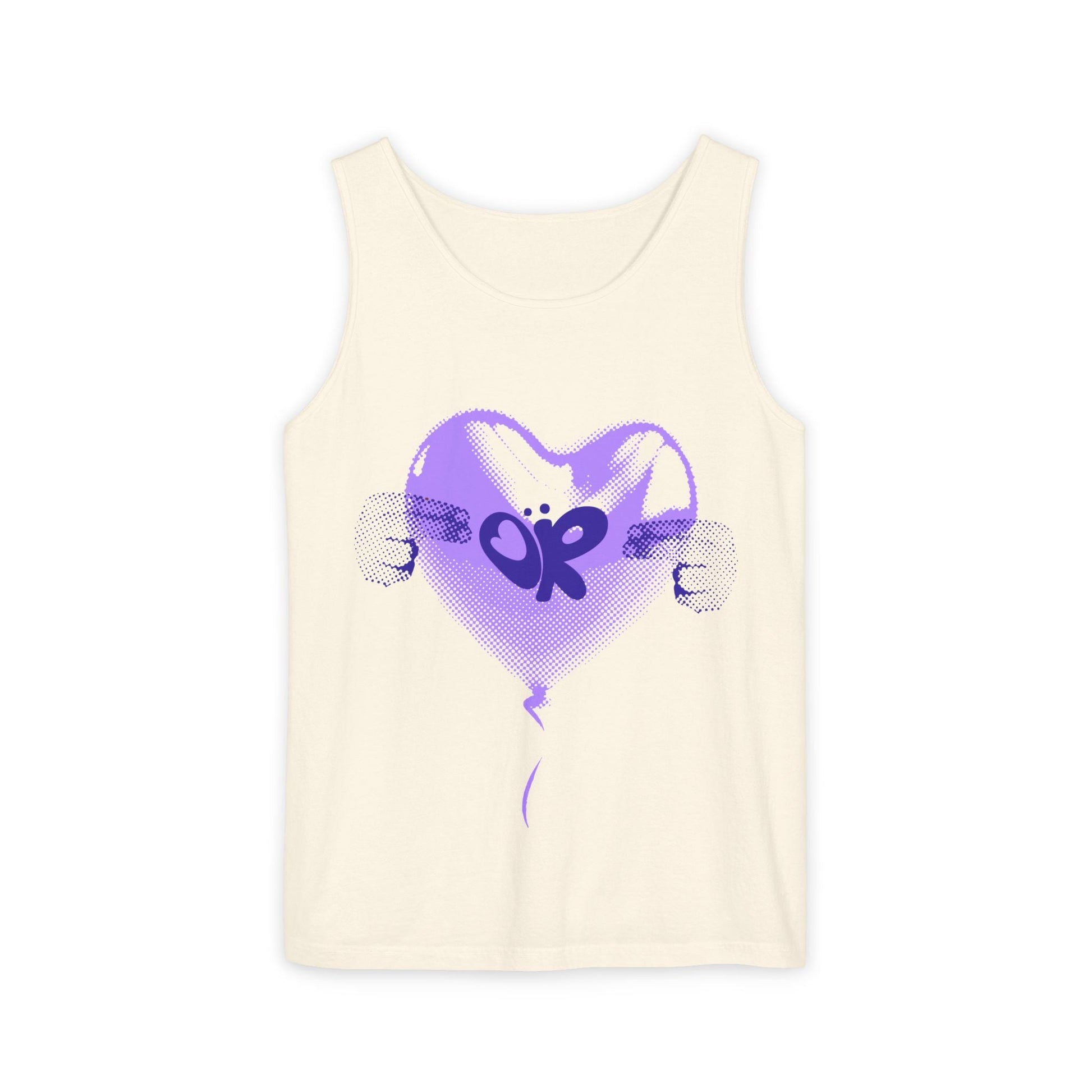 Heart Balloon OR Pop Art-Dyed Tank Top Printify