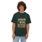 Unisex Oversized Tee – Snazzy Error 404 Edition Printify