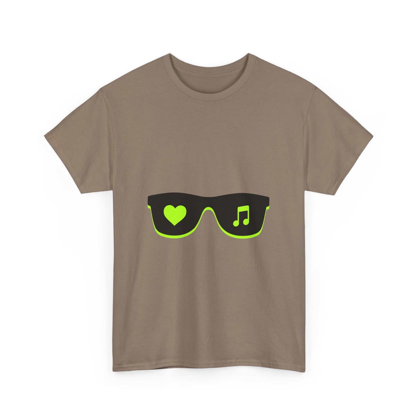 Neon Love Notes Unisex Heavy cotton tee Printify
