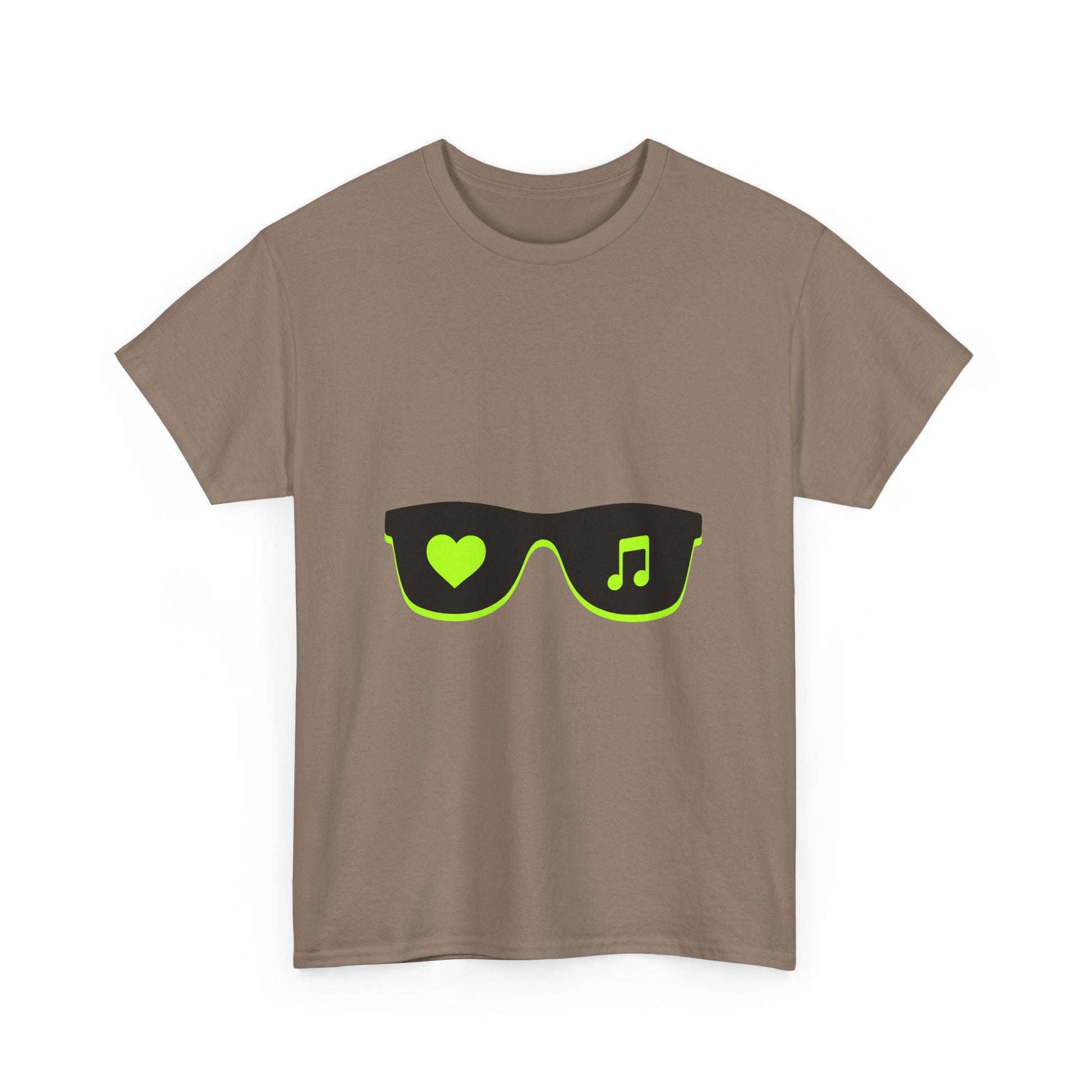 Neon Love Notes Unisex Heavy cotton tee Printify