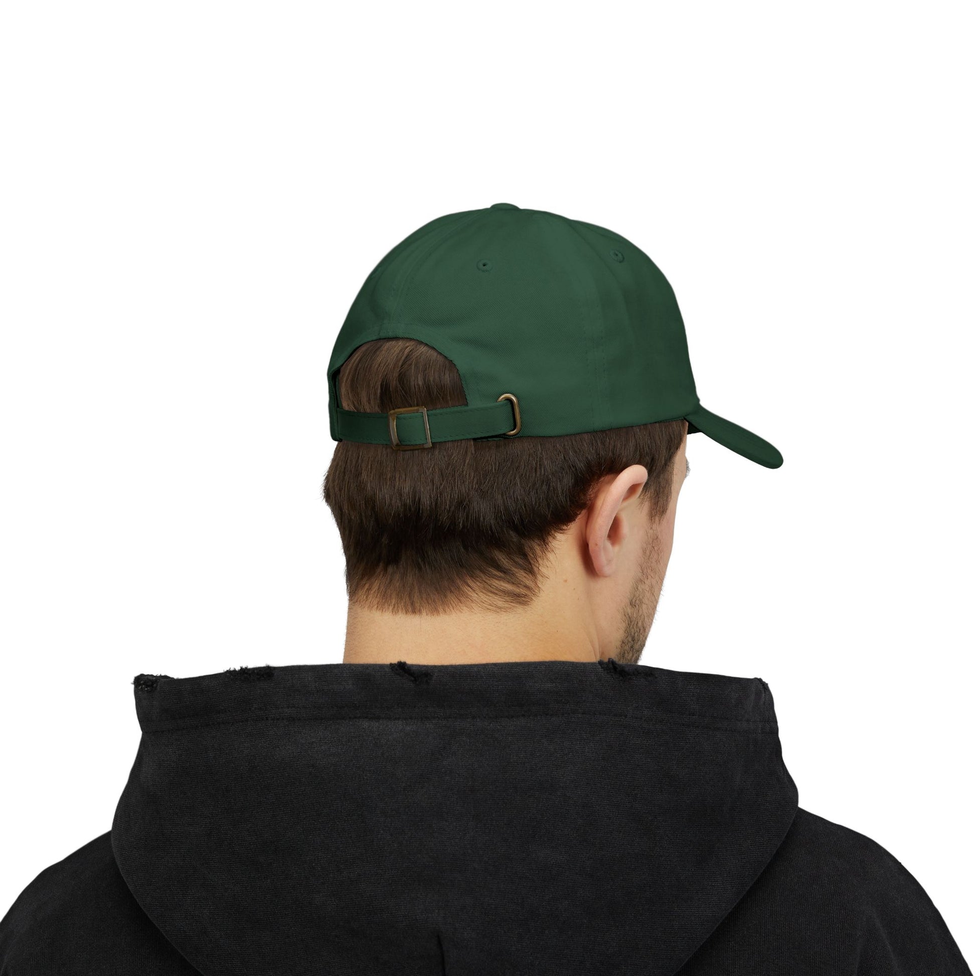 Minimal Black Wordmark Classic Dad Cap - snazzymerch