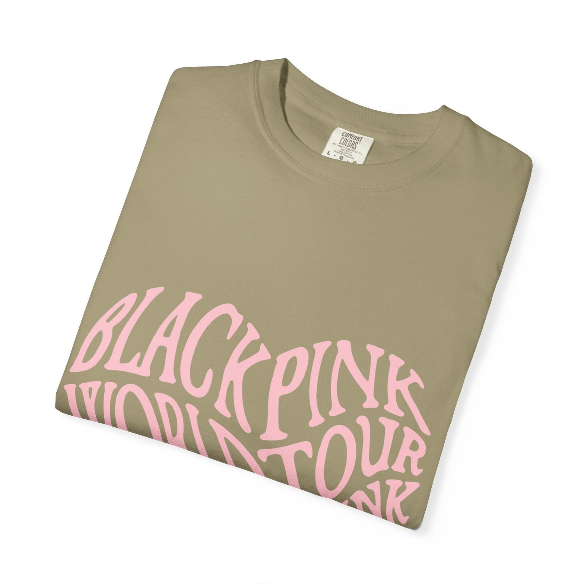 Born Pink Heart Typography – Dyed T-shirt Printify