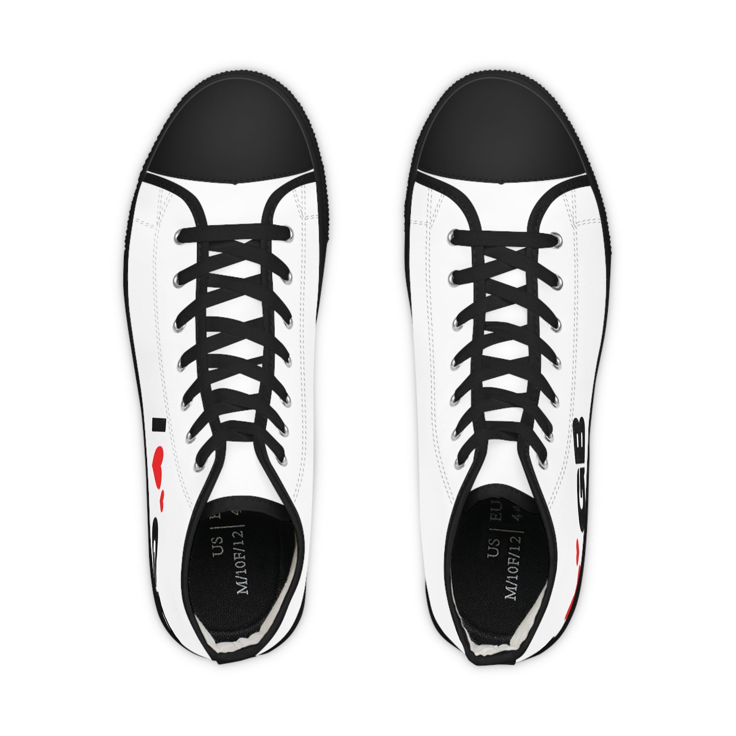 Heart Beats Louder High Top Sneakers - snazzymerch