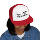 Billie Eilish Inspired Trucker Cap – Eyes & Shadows Gothic Edition Printify