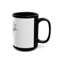 Rainbow Hat Illustration Black Mug (11oz, 15oz) - snazzymerch