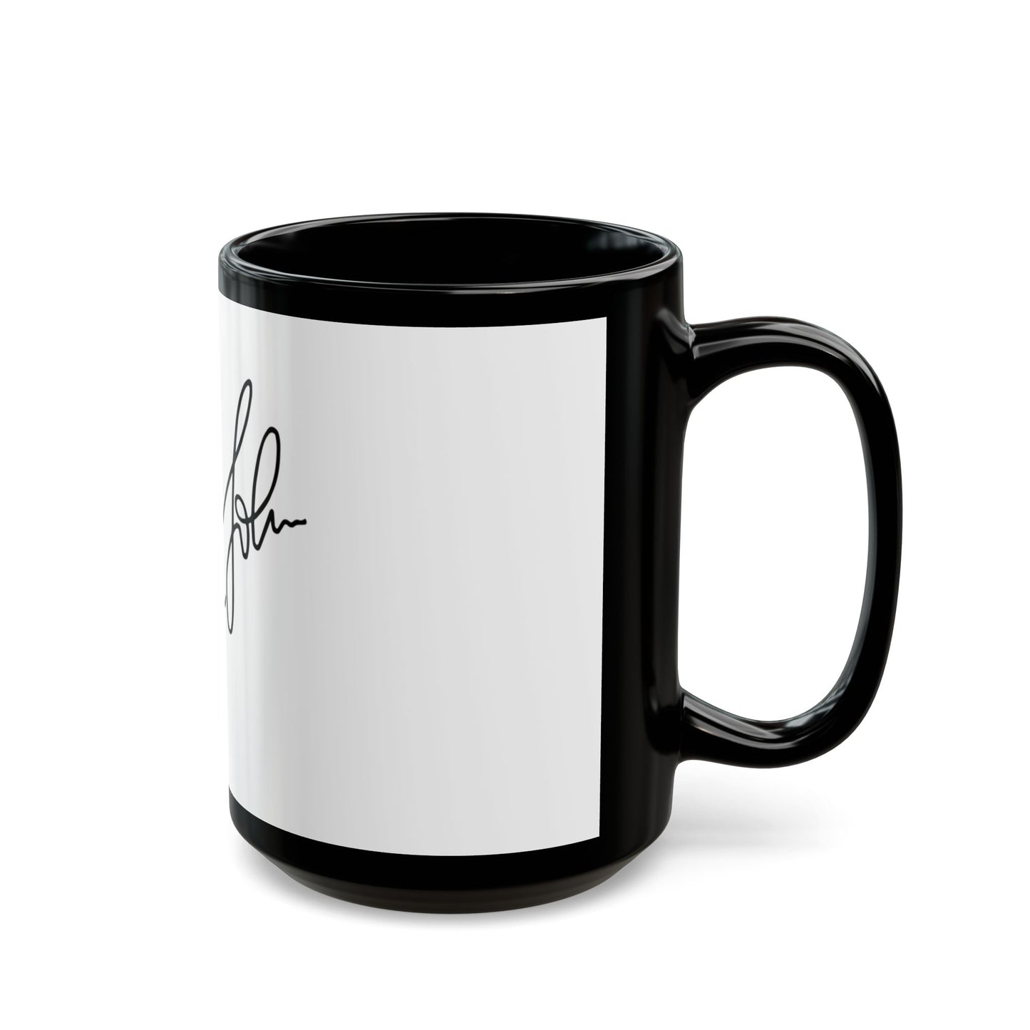 Rainbow Hat Illustration Black Mug (11oz, 15oz) - snazzymerch