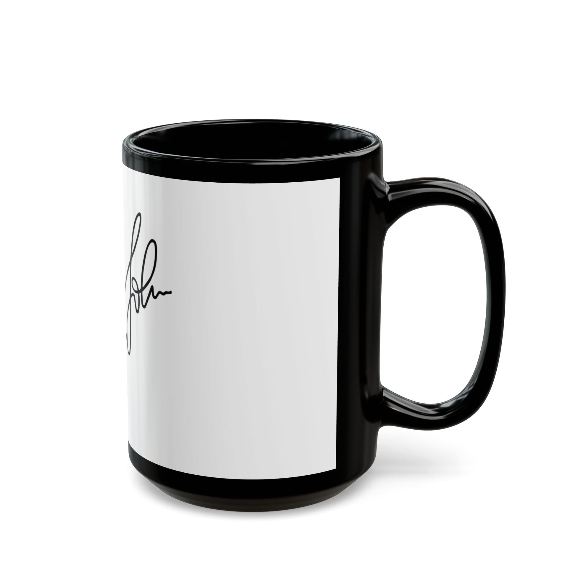 Rainbow Hat Illustration Black Mug (11oz, 15oz) - snazzymerch