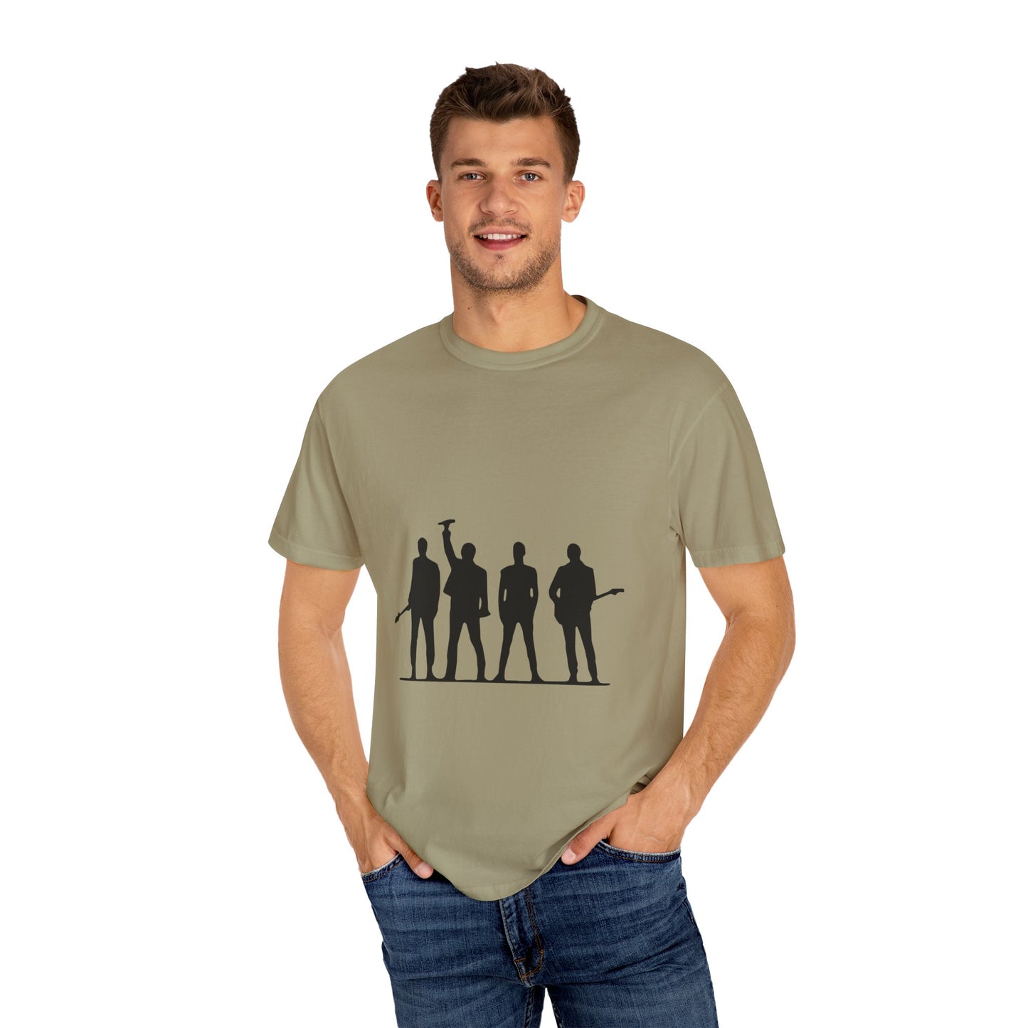 Retro Rock Vibes Unisex Garment-Dyed T-shirt - snazzymerch