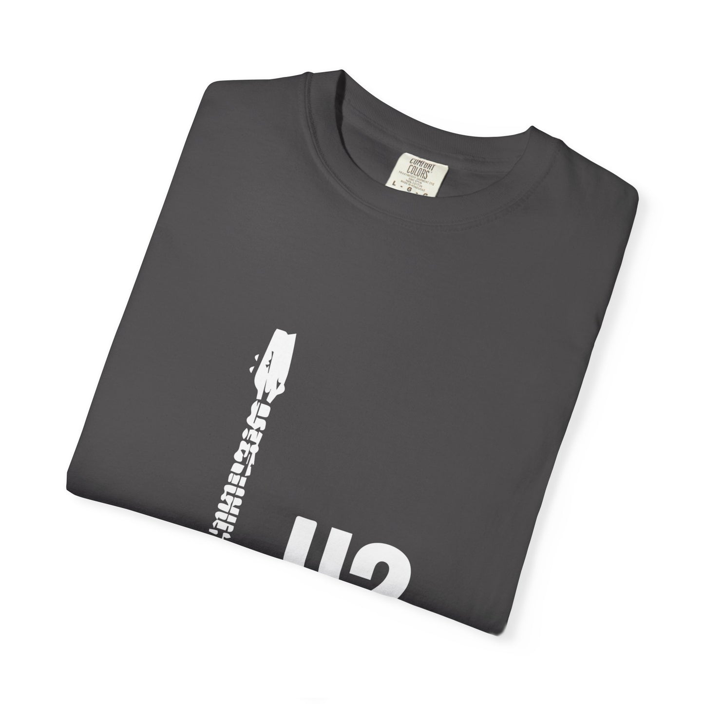 Minimal Guitar Logo Unisex Garment-Dyed T-shirt - snazzymerch