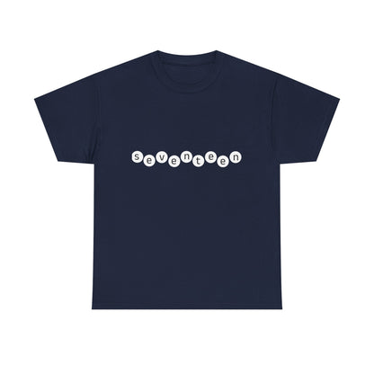Minimal White Orbit Unisex Heavy Cotton Tee - snazzymerch