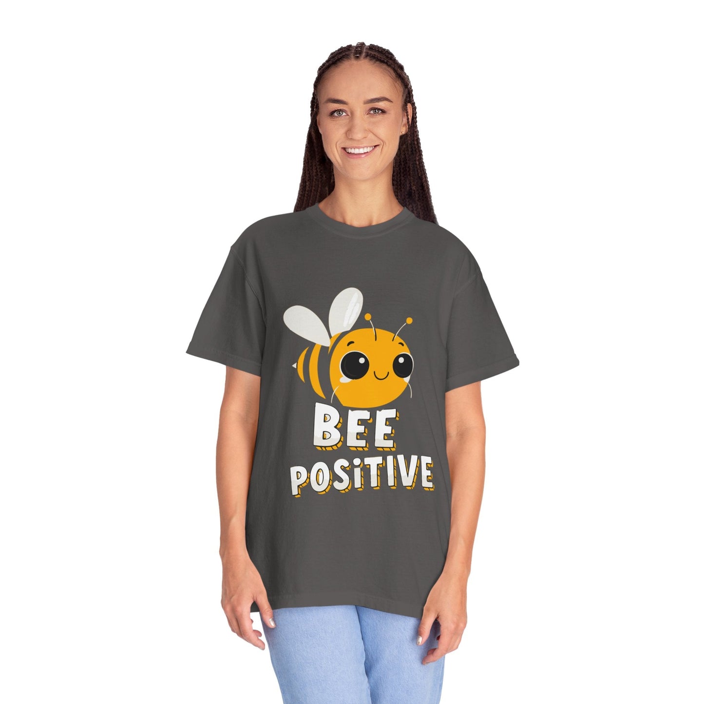 Dyed T-shirt – Snazzy Bee positive Edition Printify