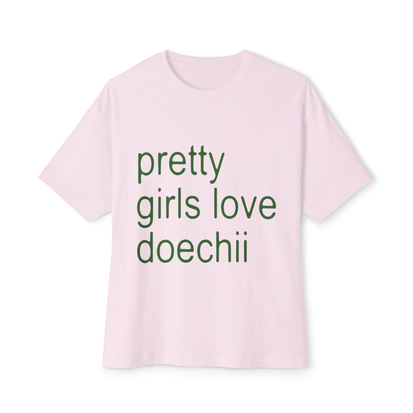 Green Text Statement Unisex Oversized Boxy Tee - snazzymerch