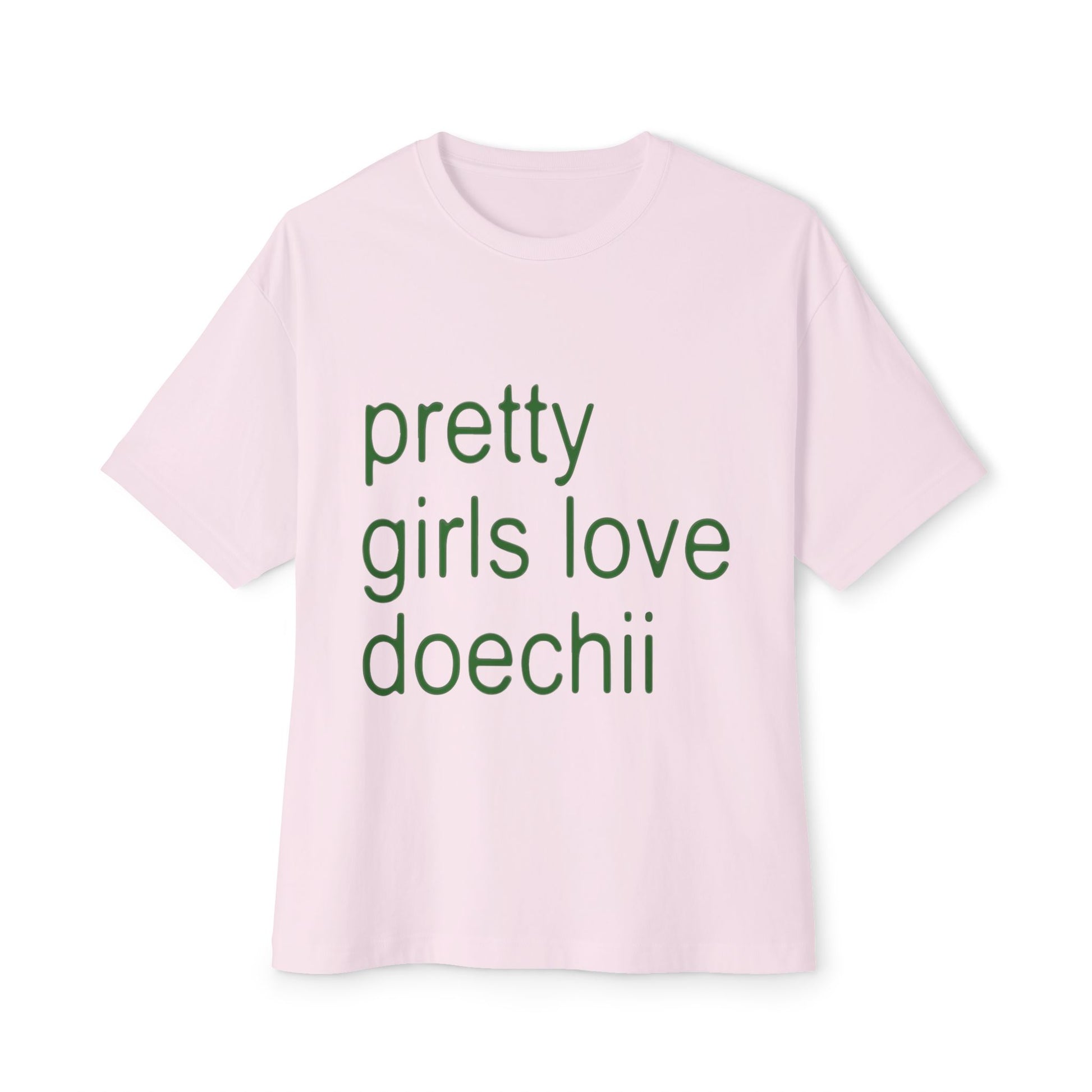 Green Text Statement Unisex Oversized Boxy Tee - snazzymerch