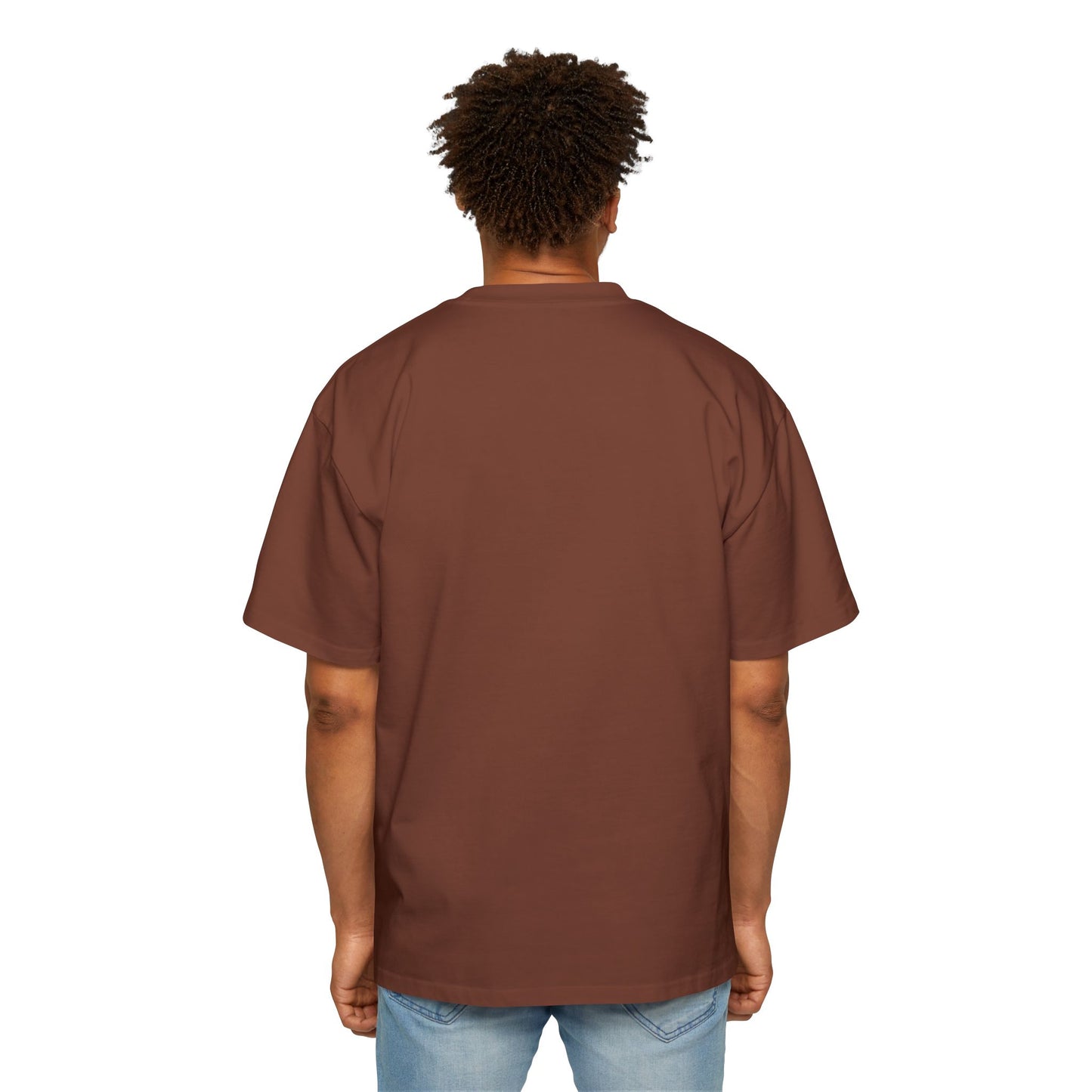 Candy Cane Loading Bar Men's Heavy Oversized Tee – Christmas Sale Edition Printify