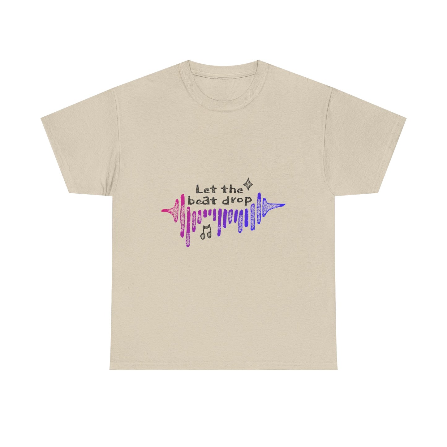 Bold Beats Visualizer Unisex Heavy cotton tee Printify