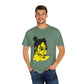 Billie Eilish Inspired Dyed T-shirt – Neon Mood Portrait Edition Printify