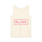 Minimal BLINK Logo – Dyed Tank Top Printify