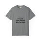 Unisex Garment-Dyed T-shirt – Snazzy No Argument Edition Printify