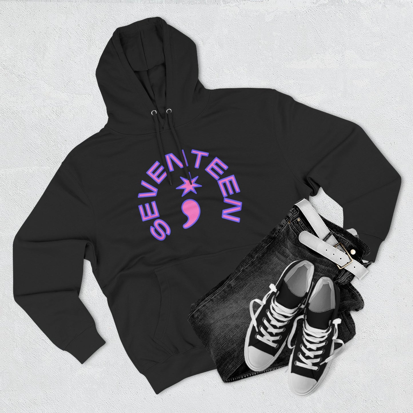 Arc Star Seventeen Three-Panel Fleece Hoodie - snazzymerch
