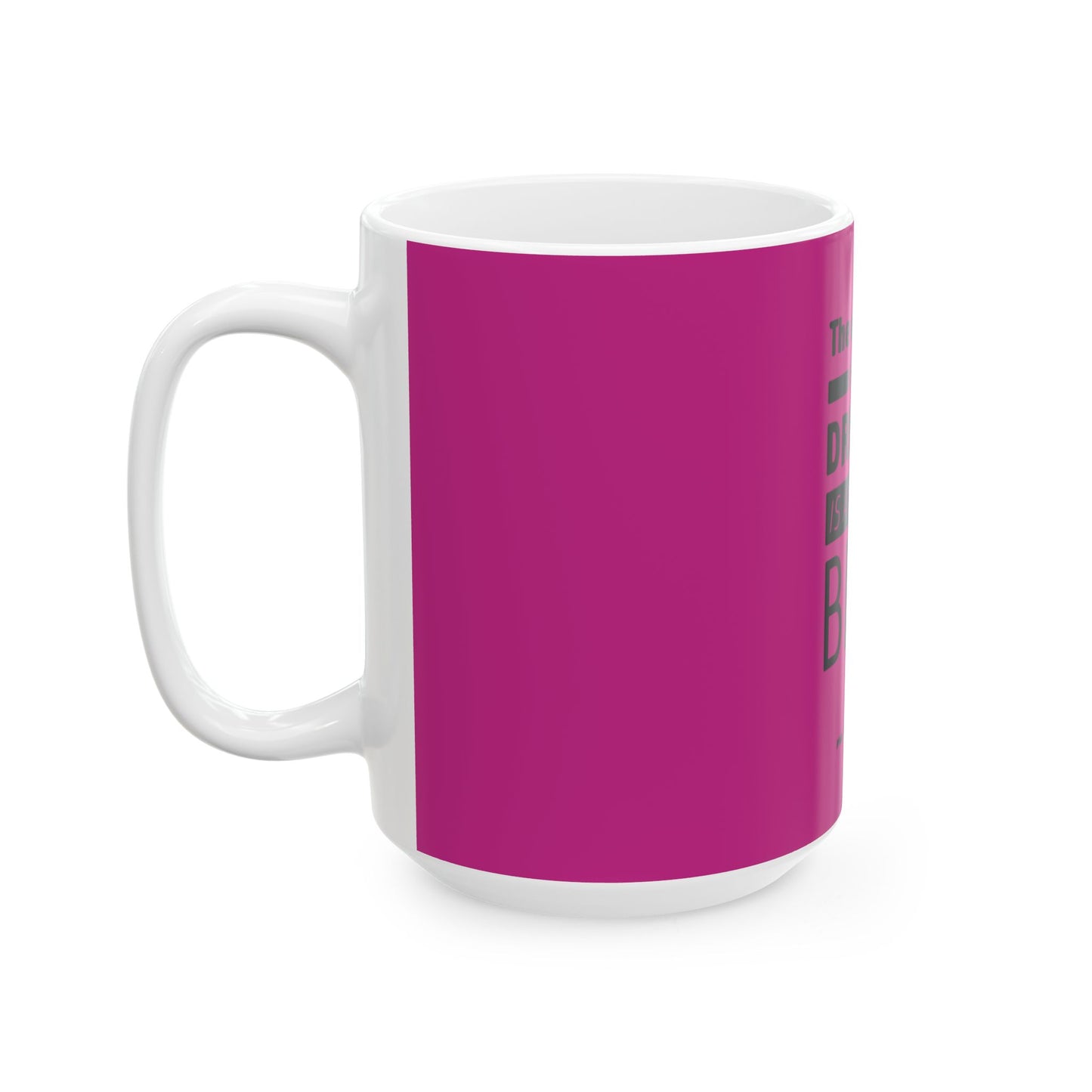 Pop Art Lips & Text Ceramic Mug, (11oz, 15oz) - snazzymerch