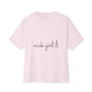 Retro Font Unisex Oversized Boxy Tee - snazzymerch