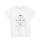 Colorful Planetary Orbit Diagram Unisex Cotton Tee Printify
