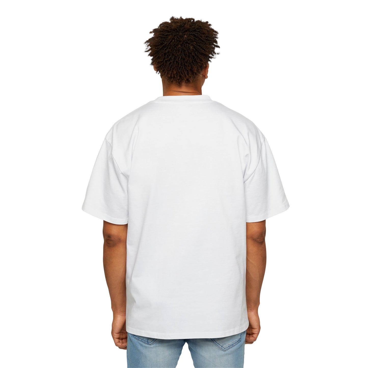 Sky Journey Balloon Men's Heavy Oversized Tee - snazzymerch