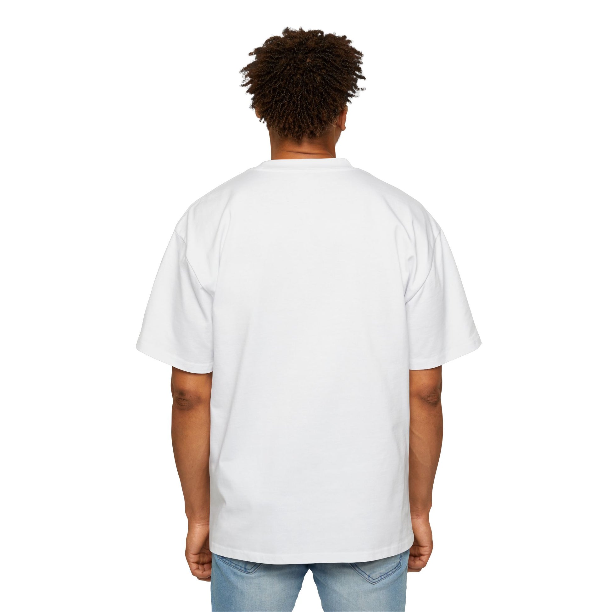 Sky Journey Balloon Men's Heavy Oversized Tee - snazzymerch