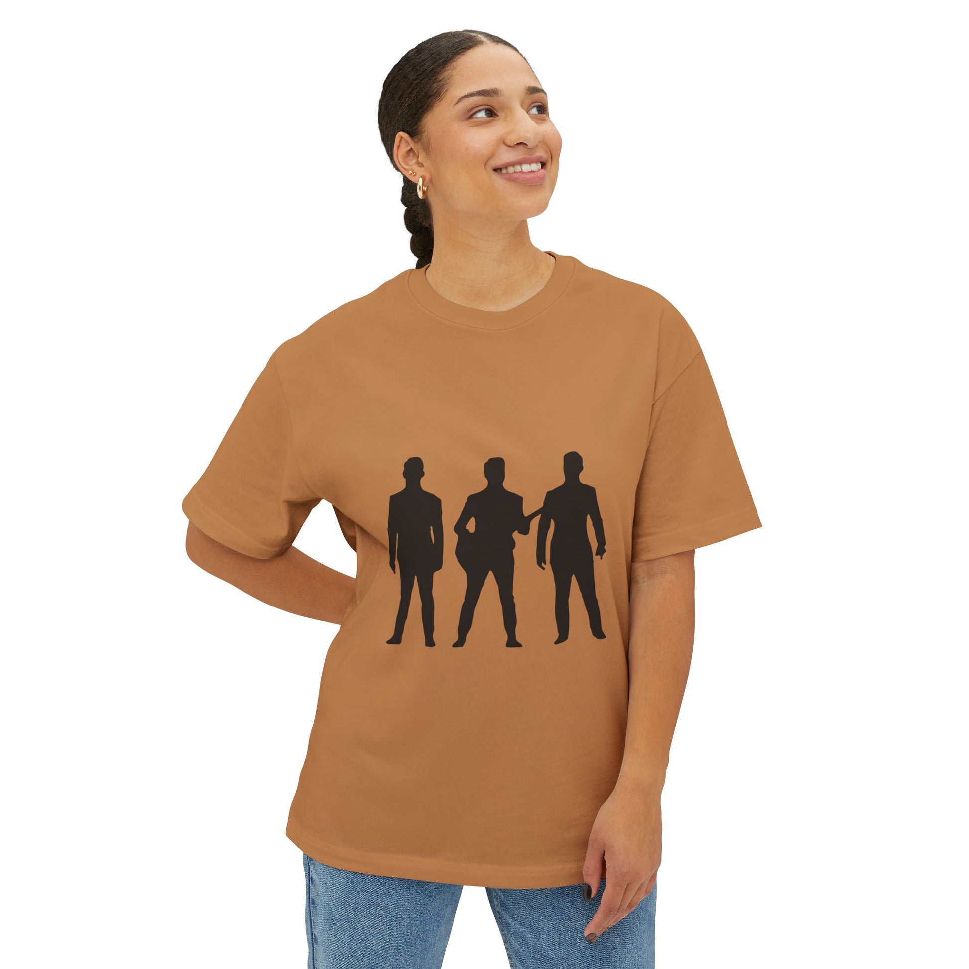 Trendy Black Unisex Oversized Boxy Tee - snazzymerch