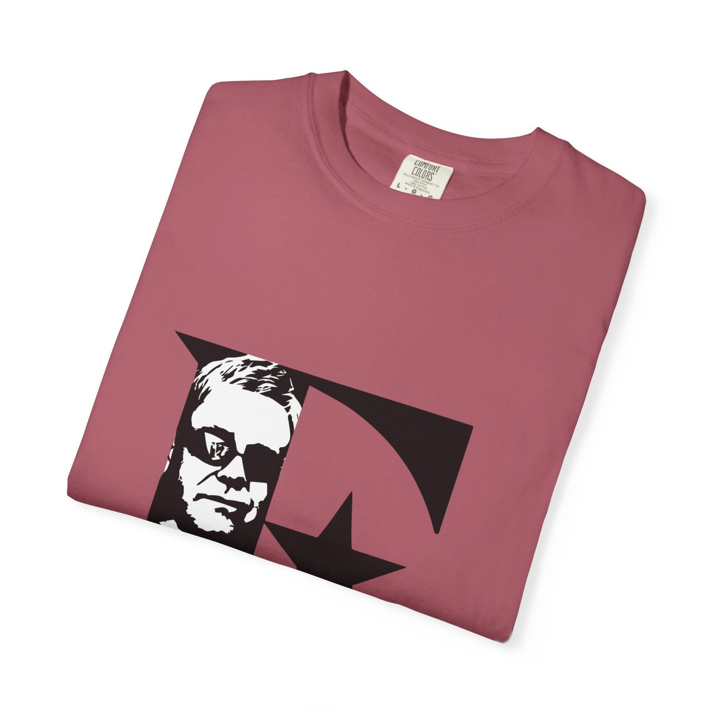 Black & White Portrait Unisex Garment-Dyed T-shirt - snazzymerch