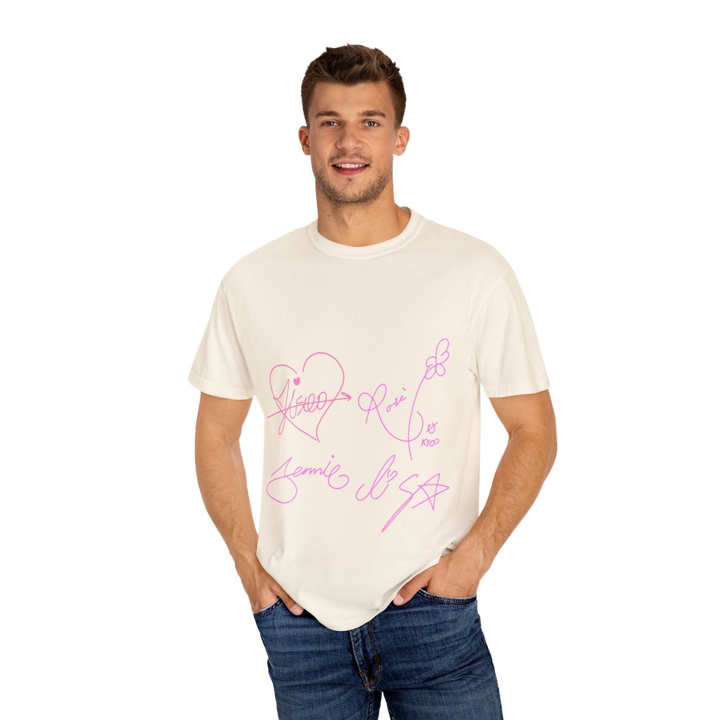 Signature Autograph – Dyed T-shirt Printify