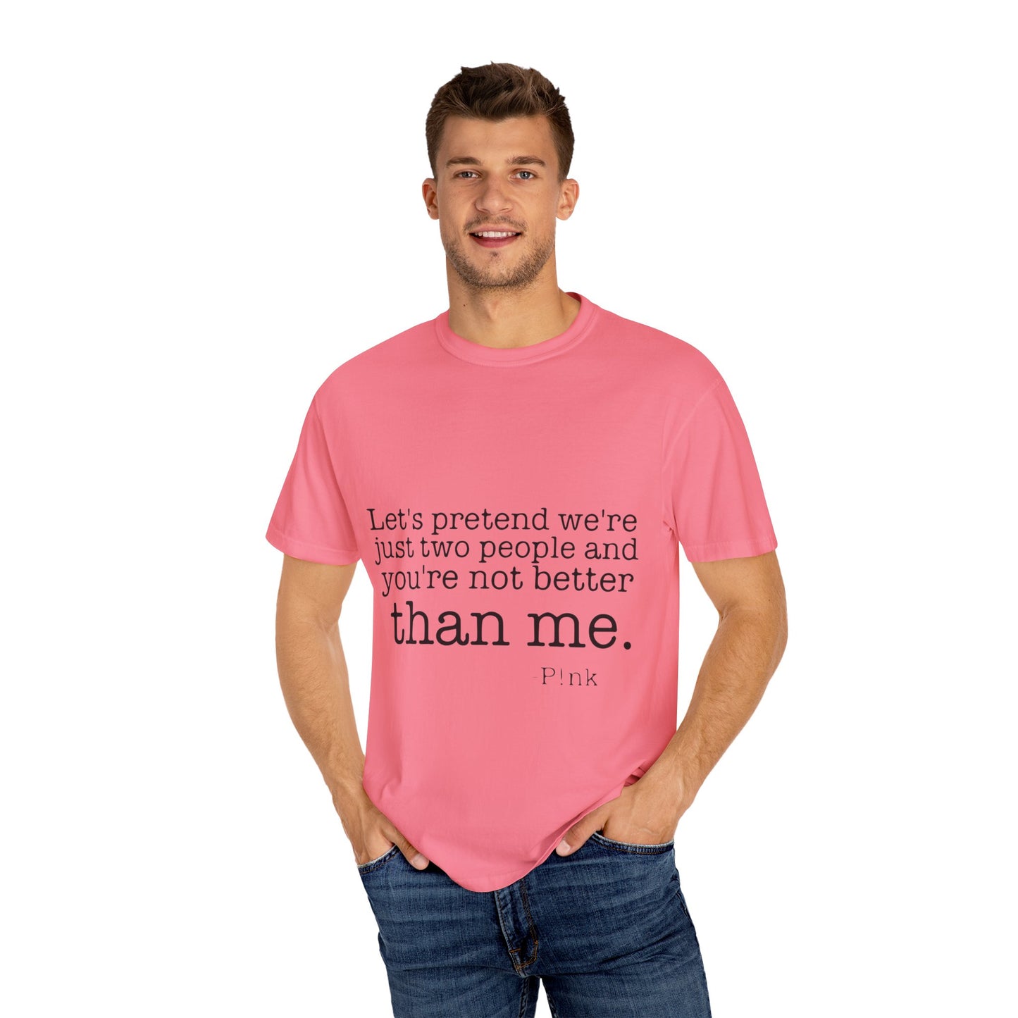 Strong & Brave Unisex Garment-Dyed T-shirt - snazzymerch