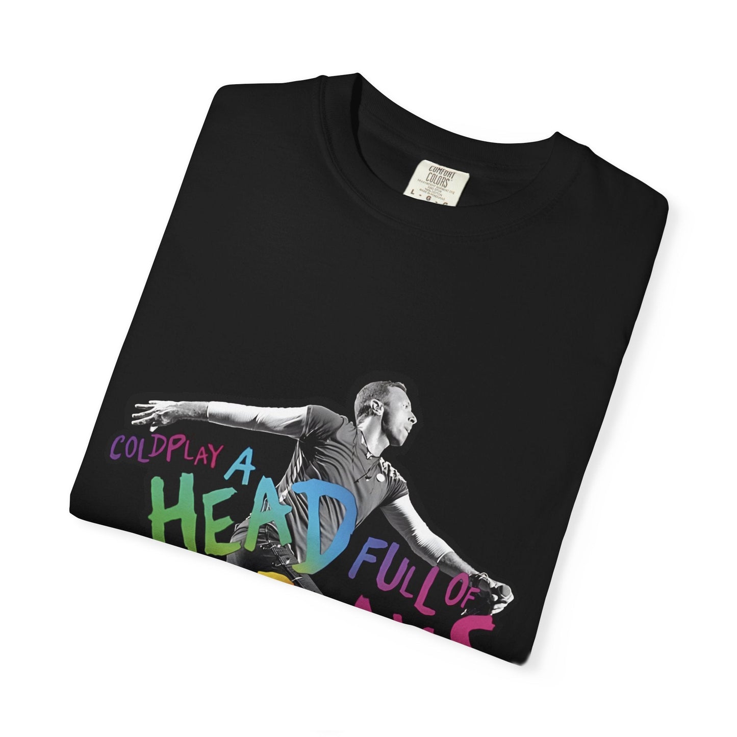Unisex Garment-Dyed T-Shirt Inspired by Coldplay A Head Full of Dreams Chris Printify