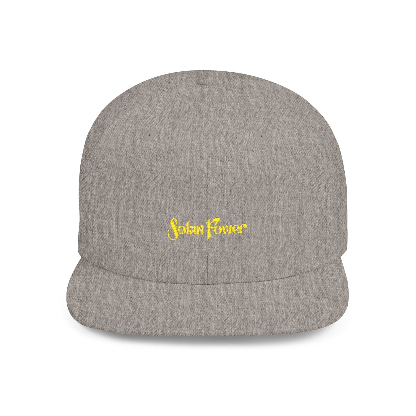 Solar Power Retro Flat Bill Snapback - snazzymerch