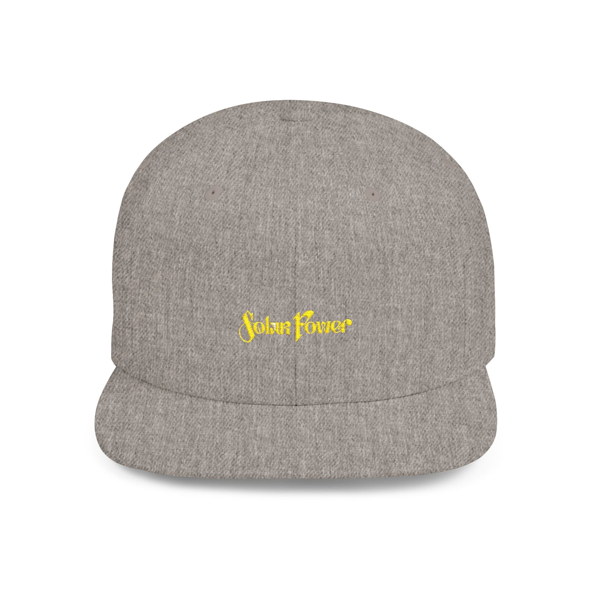 Solar Power Retro Flat Bill Snapback - snazzymerch