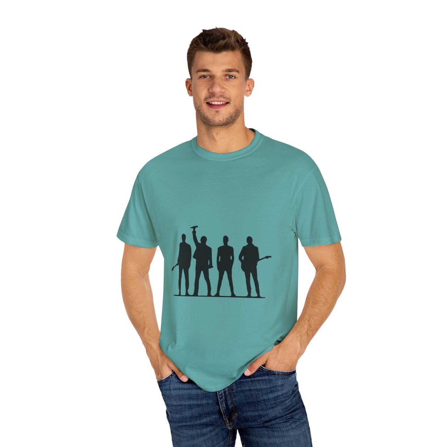 Retro Rock Vibes Unisex Garment-Dyed T-shirt - snazzymerch