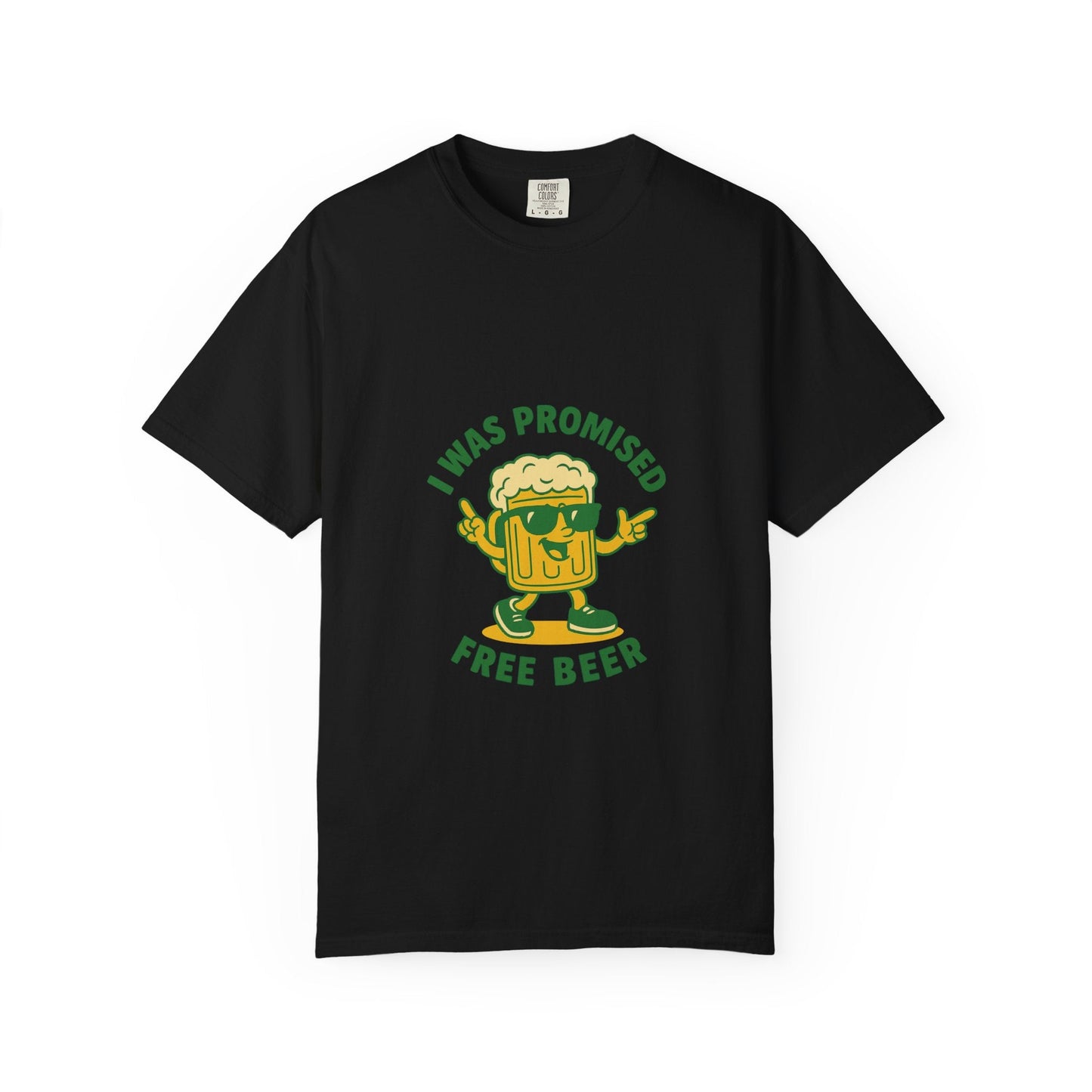 Unisex Garment-Dyed T-shirt – Snazzy Free Beer Edition Printify