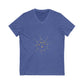 Aurora Tide Unisex Jersey Short Sleeve V-Neck Tee - snazzymerch