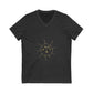Aurora Tide Unisex Jersey Short Sleeve V-Neck Tee - snazzymerch