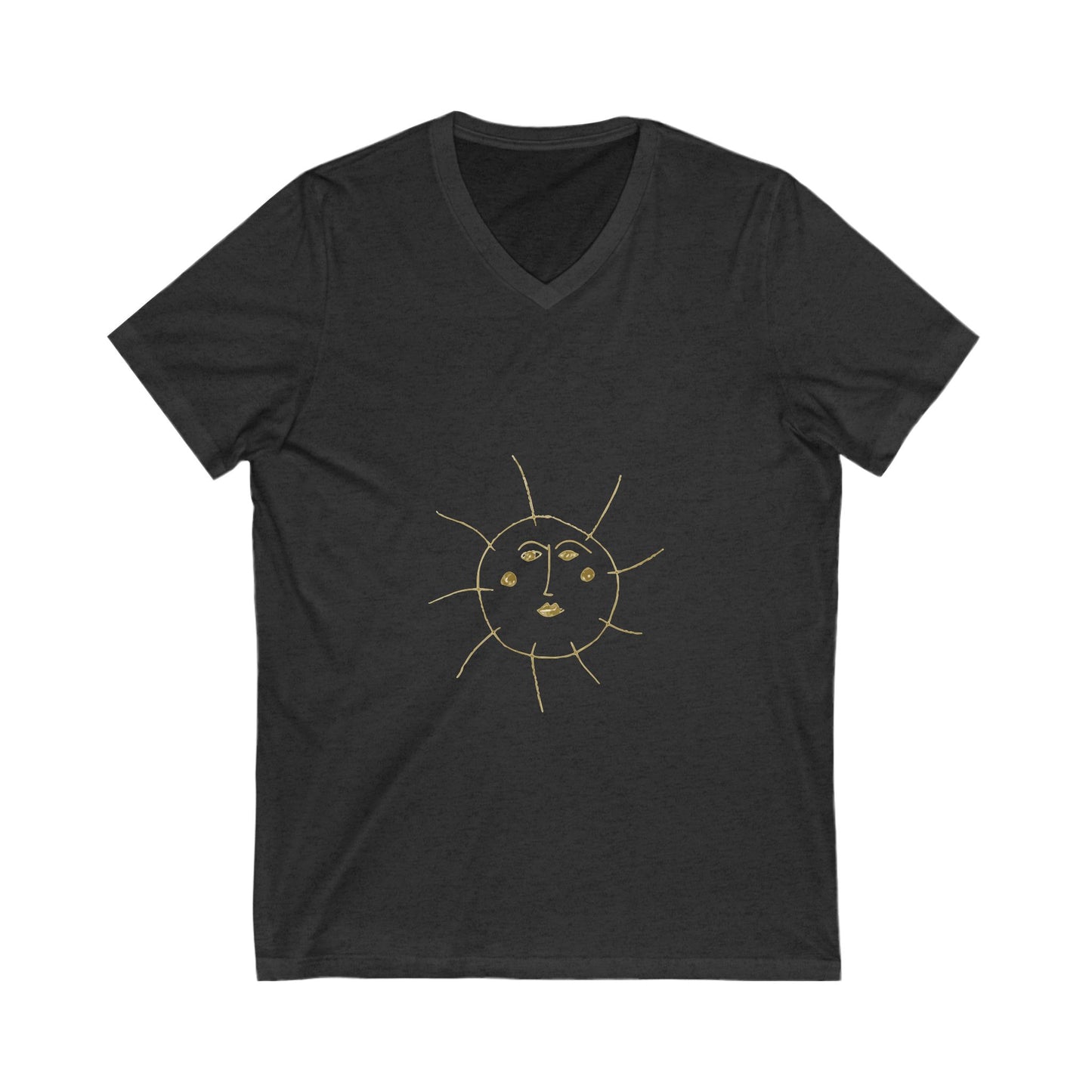 Aurora Tide Unisex Jersey Short Sleeve V-Neck Tee - snazzymerch